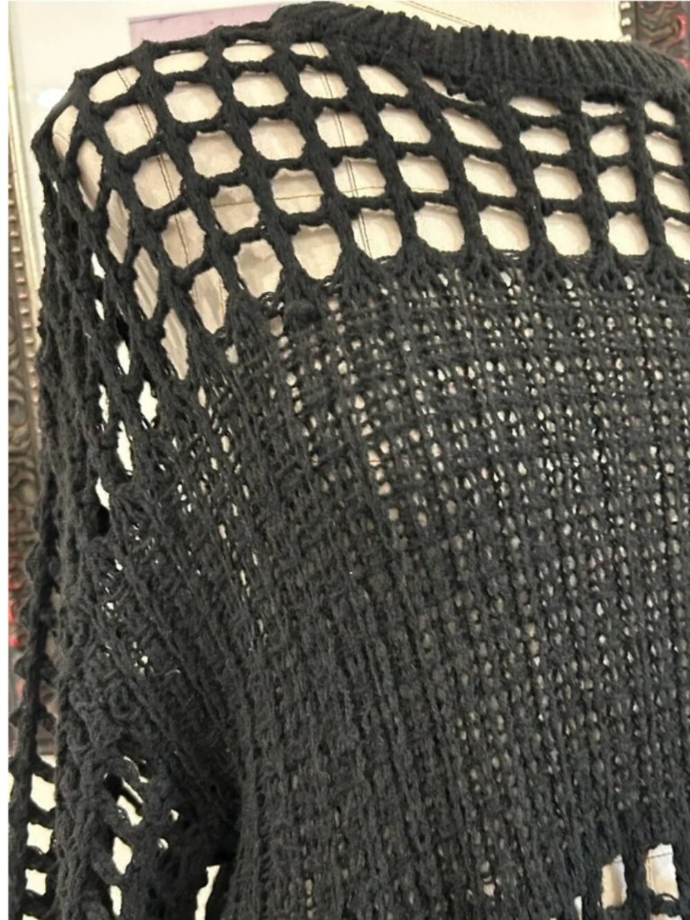 Kate Hewko Open Weave Knit Sweater Dress - Picture 4 of 12